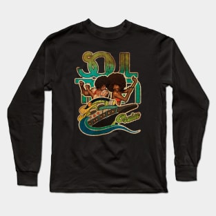 VINTAGE SOUL TRAIN CRUISE DANCE TEXTURE Long Sleeve T-Shirt